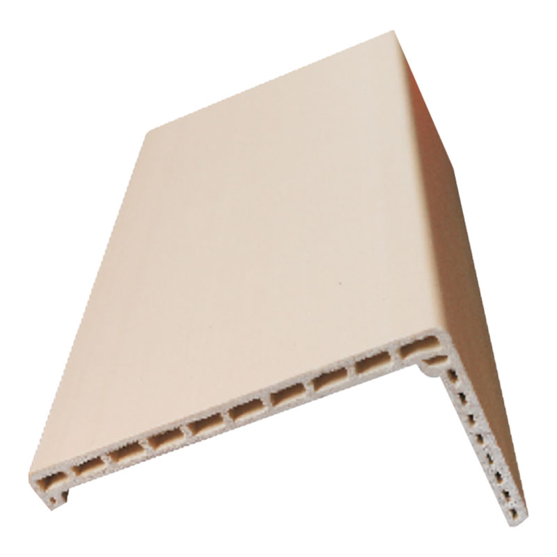Beige L-vormige 100*60 WPC deurarchitraaf