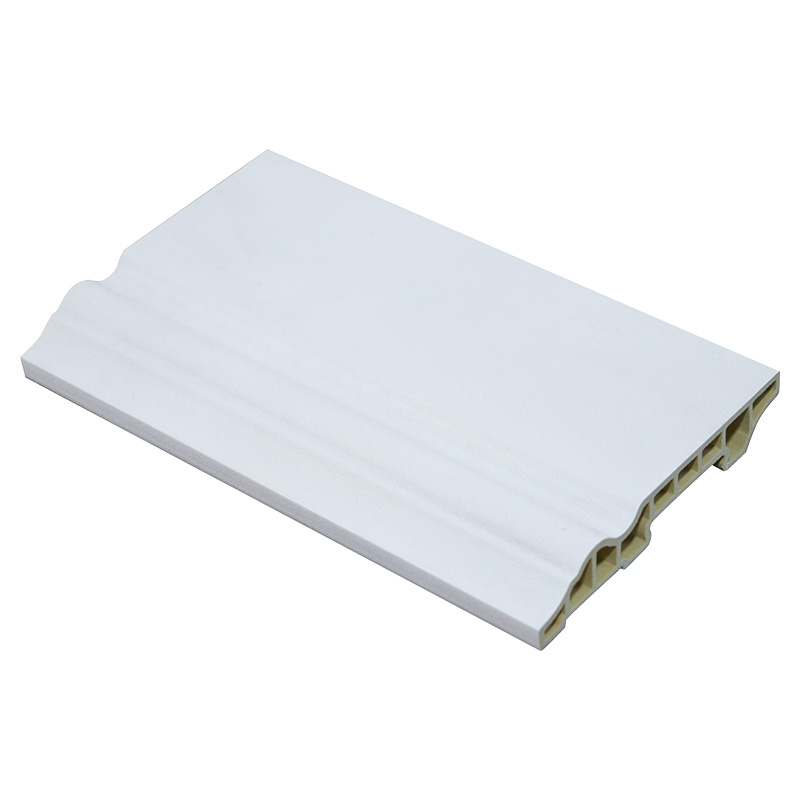 80 mm WPC-plint met houtnerf en PVC-composietbasis